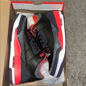 Retro 3 Jordan’s crimson